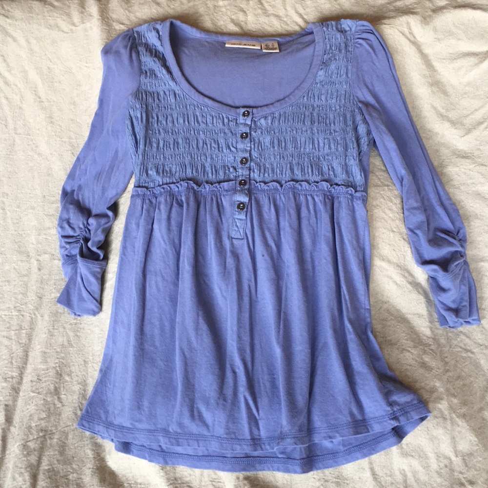 DKNY smocked, baby doll T